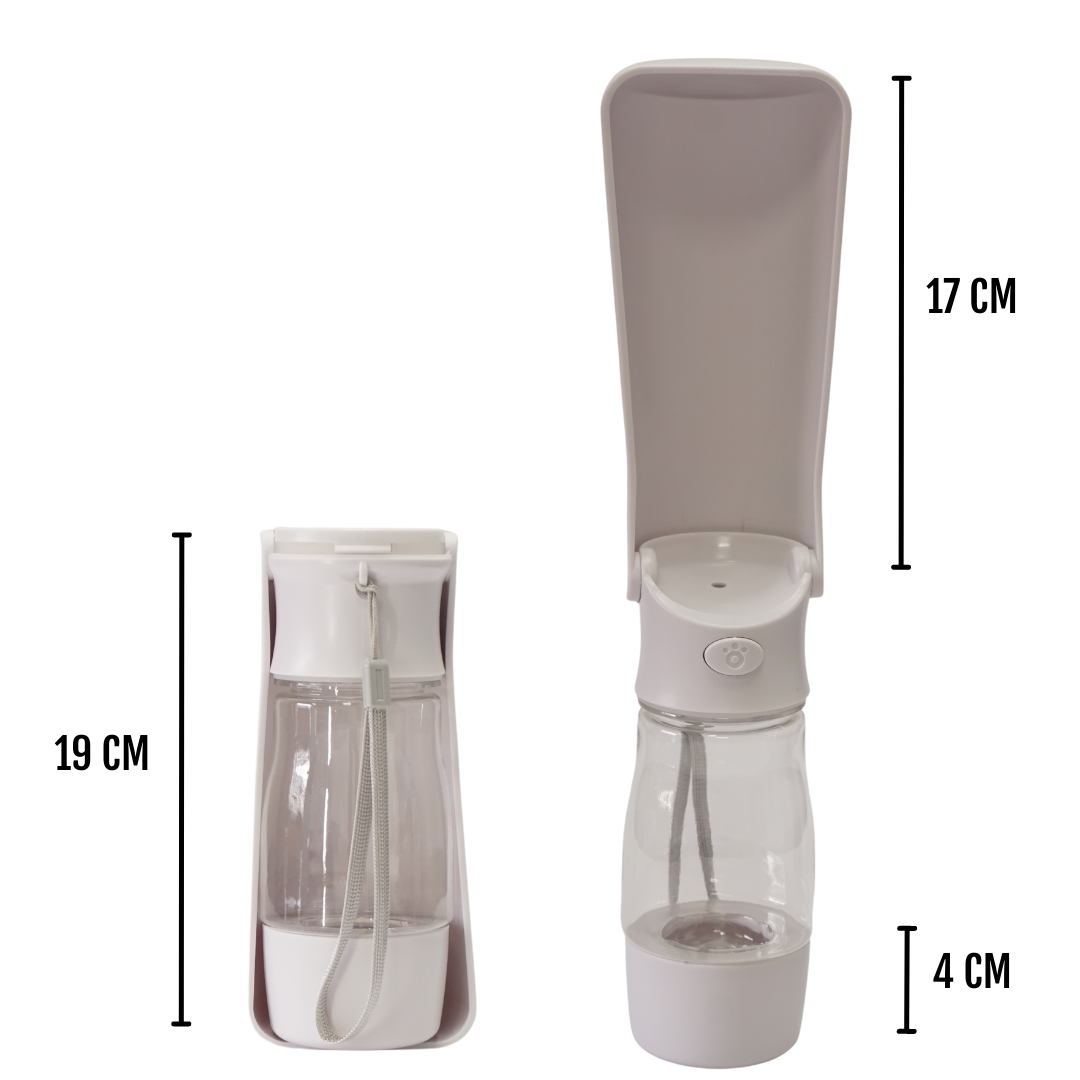 Bebedero Plegable 2 en 1 para Paseos | 350 ml