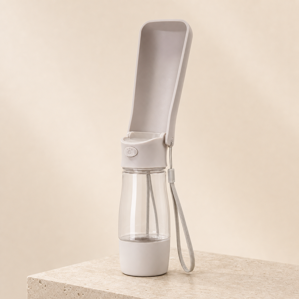 Bebedero Plegable 2 en 1 para Paseos | 350 ml